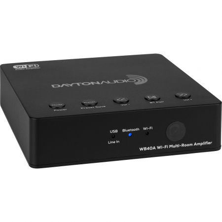 Dayton Audio WB40A förstärkare med Wifi & Bluetooth i gruppen Lyd til hjemmet / Forsterkere / Multiroom & Høyttalerveksel hos BRL Electronics (860WB40A)