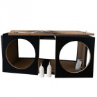 Monter basskasse-kit, umontert portet 2x12" bunnkasse fra Auto-Connect