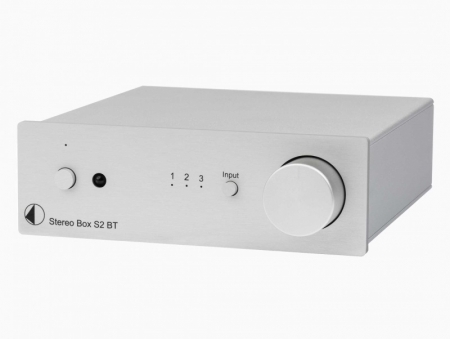 Pro-Ject Stereo Box S2 BT förstärkare, silver i gruppen Lyd til hjemmet / Forsterkere / Stereoforsterker hos BRL Electronics (10203010026)