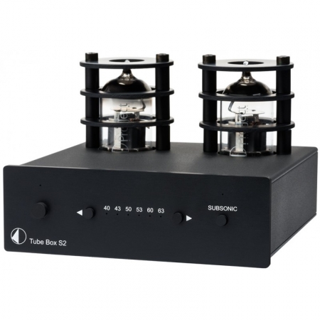 Pro-Ject Tube Box S2, RIAA-steg svart i gruppen Lyd til hjemmet / Forsterkere / RIAA-forsterker hos BRL Electronics (10203010033)