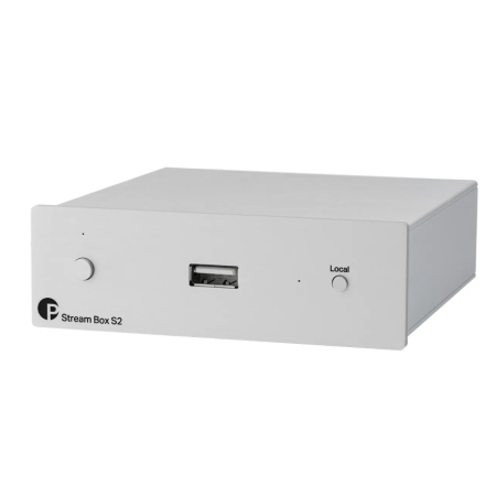 Pro-Ject Stream Box S2, nettverksspiller, sølv i gruppen Lyd til hjemmet / Hifi / Nätverksspillere hos BRL (10203010036)