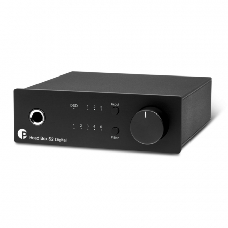 Pro-Ject Head Box S2 Digital hörlursförstärkare med DAC & förstegsutgång, svart i gruppen Lyd til hjemmet / Hodetelefoner / Hodetelefonforsterker hos BRL Electronics (10203010047)