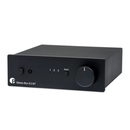 Pro-Ject Stereo Box S3 BT, integrert stereoforsterker, svart i gruppen Lyd til hjemmet / Forsterkere / Stereoforsterker hos BRL (10203010246)