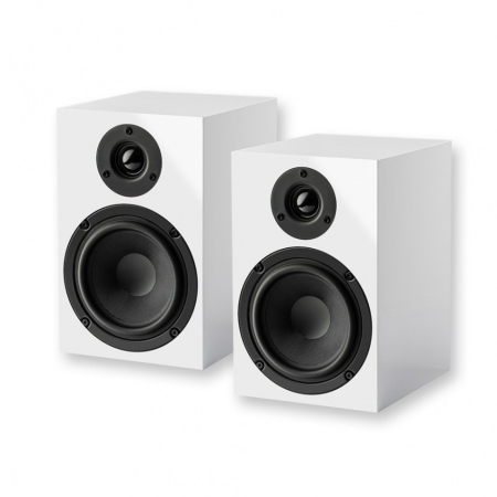Pro-Ject Speaker Box 5 E, stativhøyttalere, par, hvit i gruppen Lyd til hjemmet / Høyttalere / Stativhøyttaler hos BRL (102SB5EW)