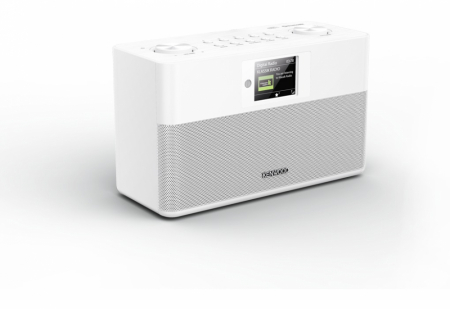 Kenwood CR-ST80DAB-W, vit kompakt radio med DAB+ & Bluetooth i gruppen Lyd til hjemmet / Høyttalere / Bluetooth-høyttaler hos BRL Electronics (121CRST80DABW)