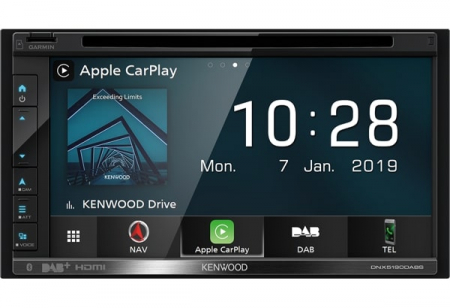 Kenwood DNX5190DABS, smart bilstereo med navigation, DAB+ och CD-spelare i gruppen Billyd / Bilstereo / 2-din spiller hos BRL Electronics (121DNX5190DABS)