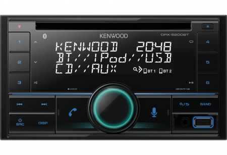 Kenwood DPX-5200BT, bilstereo med Bluetooth, USB og AUX i gruppen Billyd / Bilstereo / 2-din spiller hos BRL Electronics (121DPX5200BT)