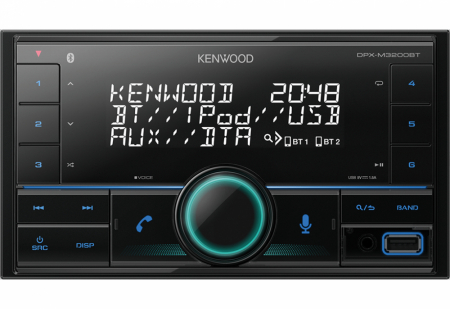 Kenwood DPX-M3200BT, bilstereo med Bluetooth, USB og AUX i gruppen Billyd / Bilstereo / 2-din spiller hos BRL Electronics (121DPXM3200BT)