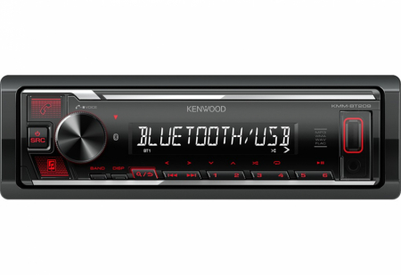 Kenwood KMM-BT209, bilstereo med Bluetooth, USB/AUX og kort chassi i gruppen Billyd / Bilstereo / 1-din spiller hos BRL Electronics (121KMMBT209)