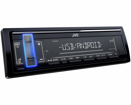 JVC KD-X161, bilstereo med USB/AUX og støtte for Android Music i gruppen Billyd / Bilstereo / 1-din spiller hos BRL Electronics (130KDX161)