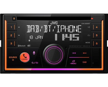 JVC KW-DB95BT, bilstereo med Bluetooth och DAB i gruppen Billyd / Bilstereo / 2-din spiller hos BRL Electronics (130KWDB95BT)