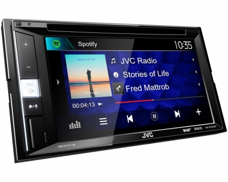 JVC KW-V255DBT, bilstereo med DAB og Bluetooth i gruppen Billyd / Bilstereo / 2-din spiller hos BRL Electronics (130KWV255DBTE)