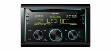 Pioneer FH-S720BT, bilstereo med bluetooth, CD og 3 par lavnivå i gruppen Billyd / Bilstereo / 2-din spiller hos BRL Electronics (135FHS720BT)