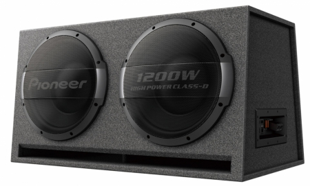 Pioneer TS-WX1220AH, aktiv portet 2x12 tommers basskasse 600W RMS i gruppen Billyd / Bass / Aktiv basskasse hos BRL Electronics (135TSWX1220AH)