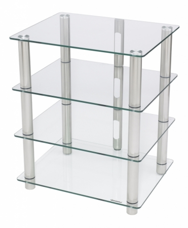 Norstone Epur 4, Hifi-rack med klare glasshyller i gruppen Lyd til hjemmet / Tilbehør / HiFi & mediamøbler hos BRL Electronics (143EPUR4)