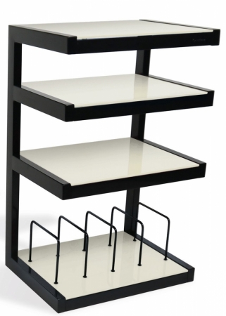 Norstone Esse Hifi Vinyl, hvit stereobenk i gruppen Lyd til hjemmet / Tilbehør / HiFi & mediamøbler hos BRL (143ESSEHIFIVWH)