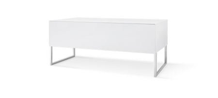 Norstone Khalm 140, TV/mediabenk pianohvit i gruppen Lyd til hjemmet / Tilbehør / HiFi & mediamøbler hos BRL Electronics (143KHALM140WH)