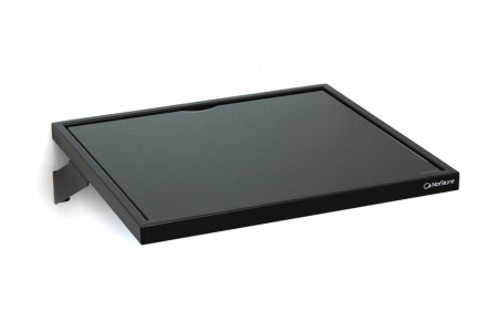 Norstone Esse WS vegghylle for platespiller, svart/svart glass i gruppen Nyheter hos BRL (143NORESSWSBKBK)