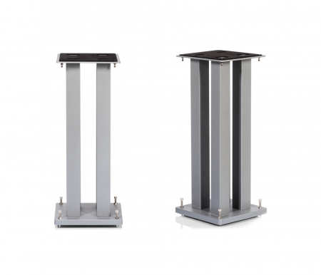 Norstone Stylum Square, högtalarstativ i silverfinish i gruppen Lyd til hjemmet / Tilbehør / Høyttaler tilbehør hos BRL Electronics (143NORSTYSQSRS)