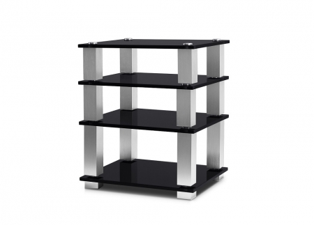 Norstone Square HiFi, rack med fire hyller i gruppen Lyd til hjemmet / Tilbehør / HiFi & mediamøbler hos BRL Electronics (143SQUAREHIFI)