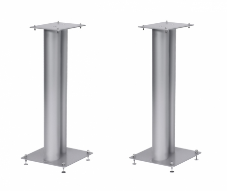 Norstone Stylum 2, høyttgalerstativ sølv 60 cm høye i gruppen Lyd til hjemmet / Tilbehør / Høyttaler tilbehør hos BRL Electronics (143STYLUM2SI)