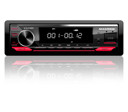 Macrom M-DL3100BT, bilstereo med Bluetooth og 2 par lavnivåutganger i gruppen Billyd / Bilstereo / 1-din spiller hos BRL (175MDL3100BT)