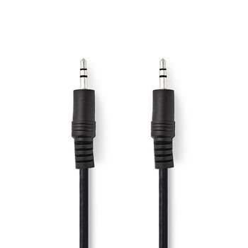 Nedis 3,5mm AUX kabel, hane till hane, 1m i gruppen Billyd / Smartphone til bilen / Tilbehør til mobilen hos BRL Electronics (176AGP22000BK10)