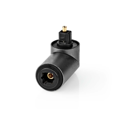 Nedis vinklet TosLink-adapter, hann–hunn, 90° i gruppen Lyd til hjemmet / Kabler / Diverse kabler & Adapter hos BRL (176CATB25920GY)