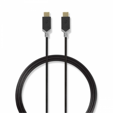 Nedis USB 2.0 USB-C hane till USB-C hane, 1m i gruppen Billyd / Smartphone til bilen / Tilbehør til mobilen hos BRL (176CCBW60700AT10)
