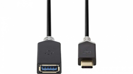 Nedis USB 3.0 USB-C hane till USB-A hona, 0.15m i gruppen Billyd / Smartphone til bilen / Tilbehør til mobilen hos BRL Electronics (176CCBW61710AT015)