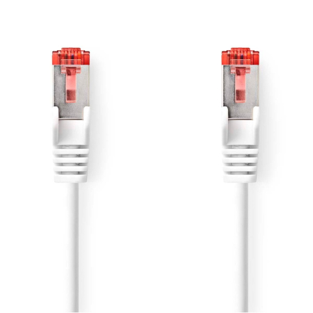 Nedis CAT6 S/FTP-nettverkskabel, 0,5 meter i gruppen Lyd til hjemmet / Tilbehør / Nettverk hos BRL (176CCGL85221WT05)