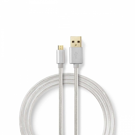 Nedis USB 2.0-kabel A-hane till Micro B-hane i gruppen Billyd / Smartphone til bilen  / Tilbehør til mobilen hos BRL Electronics (176CCTB60500ALVAR)