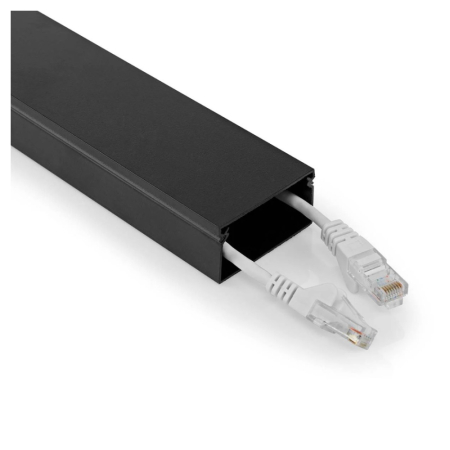 Nedis kabelkanal aluminium 25 mm, svart i gruppen Lyd til hjemmet / Tilbehør / Tilbehør til TV hos BRL (176CMDT5025BK110)