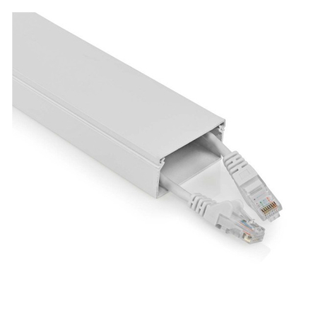 Nedis kabelkanal i aluminium 25 mm, hvit i gruppen Lyd til hjemmet / Tilbehør / Tilbehør til TV hos BRL (176CMDT5025WT110)