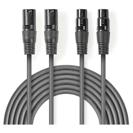 Nedis XLR-kabel i gruppen Lyd til hjemmet / Kabler / Analog kabel hos BRL (176COTH15030GYr)