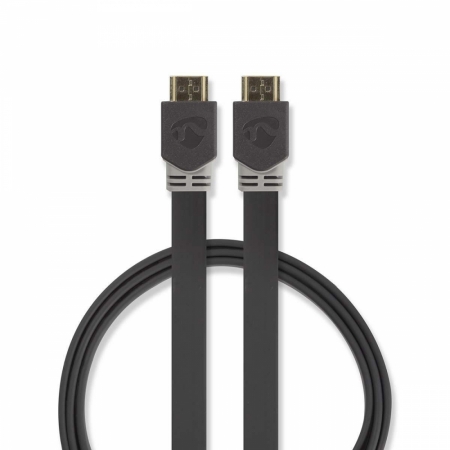 Nedis platt höghastighets HDMI-kabel, 2m i gruppen Lyd til hjemmet / Kabler / HDMI kabler hos BRL (176CVBW34100AT20)