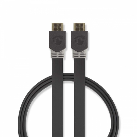 Nedis platt höghastighets HDMI-kabel, 2m i gruppen Lyd til hjemmet / Kabler / HDMI kabler hos BRL Electronics (176CVBW34100AT20)