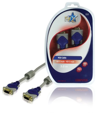 VGA kabel HD15 han - HD15 han 3m i gruppen Lyd til hjemmet / Kabler / Diverse kabler & Adapter hos BRL Electronics (176HQSC04030)