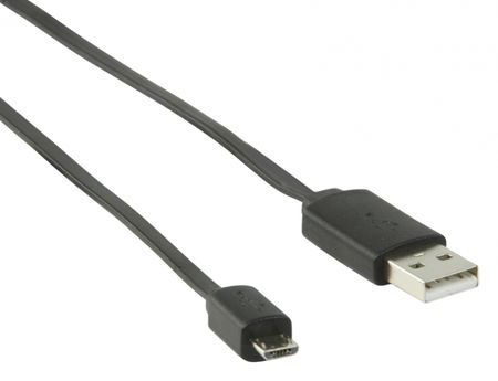 Ladekabel Micro USB til USB A 1m i gruppen Billyd / Smartphone til bilen  / Ladekabler hos BRL Electronics (176KABELUSBMICRO)