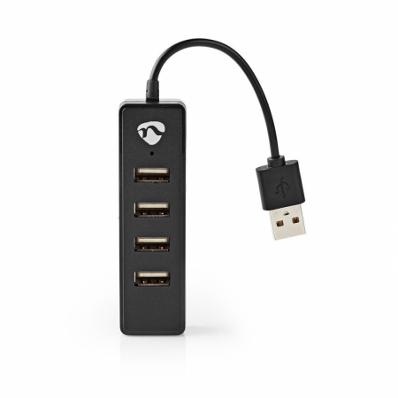 USB-hubb, 4-port i gruppen Lyd til hjemmet / Kabler / Diverse kabler & Adapter hos BRL Electronics (176UHUBU2420BK)