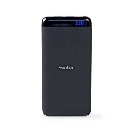 Nedis powerbank 15 000 mAh med 2x USB-A utgångar i gruppen Lyd til hjemmet / Tilbehør / Powerbanks hos BRL Electronics (176UPBK15001BK)