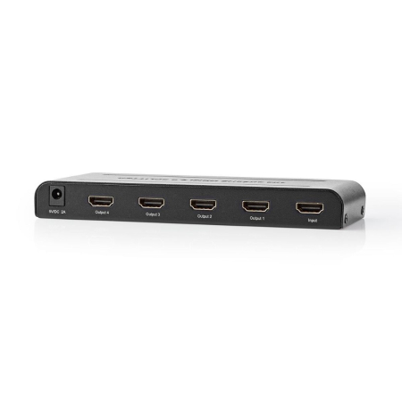 Nedis HDMI-splitter, 4 utganger, 4K/60 Hz i gruppen Lyd til hjemmet / Kabler / HDMI kabler hos BRL (176VSPL3474AT)