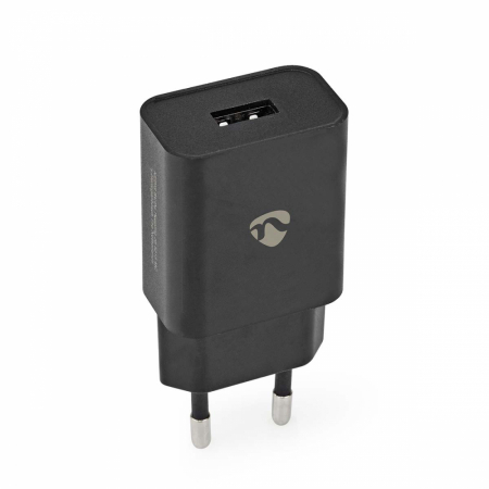 Nedis USB-A strömadapter i gruppen Billyd / Smartphone til bilen / Tilbehør til mobilen hos BRL Electronics (176WCHAU242ABK)