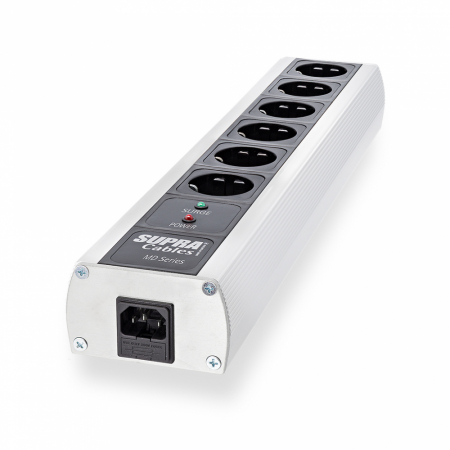 Supra Mains Block MD05-EU/SP, skärmad grendosa med fem uttag i gruppen Lyd til hjemmet / Tilbehør / Nettfiltrering hos BRL Electronics (2153024000865)