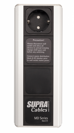 Supra MD-01 MK3.1, DC-Blocker med 16A IEC-brønn i gruppen Lyd til hjemmet / Tilbehør / Nettfiltrering hos BRL Electronics (215MD01MK31)