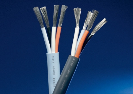 Supra Rondo 4x2.5 høyttalerkabel, bi-wire/bi-amp i gruppen Lyd til hjemmet / Kabler / Høyttalerkabel hos BRL Electronics (215RONDO4X2.5V)