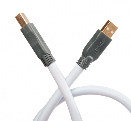 Supra USB 2.0 A-B Blue, 6 meter