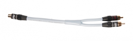 SUPRA Y-Link Adapter F-M 25 cm, 1 hona till 2 hanar i gruppen Lyd til hjemmet / Kabler / Subwooferskabel hos BRL Electronics (215YLINK1F2M)