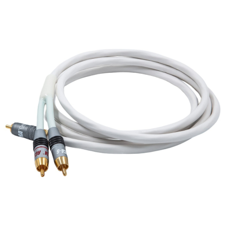 Supra Y-Link subwooferkabel 2RCA-1RCA, hvit 2 meter i gruppen Lyd til hjemmet / Kabler / Subwooferskabel hos BRL (215YLINKWH2M)