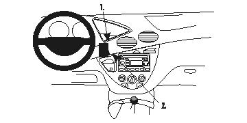 Brodit Forsterket ProClip, Ford Focus 99-04 i gruppen Billyd / Hva passer i min bil / Ford / Focus / Focus 1998-2004 / Øvrig Fokus 1998-2004 hos BRL (240213029)